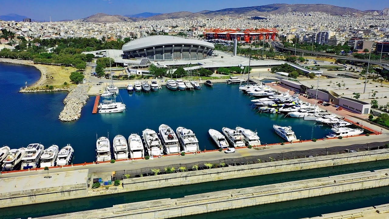 Athens Marina by drone
