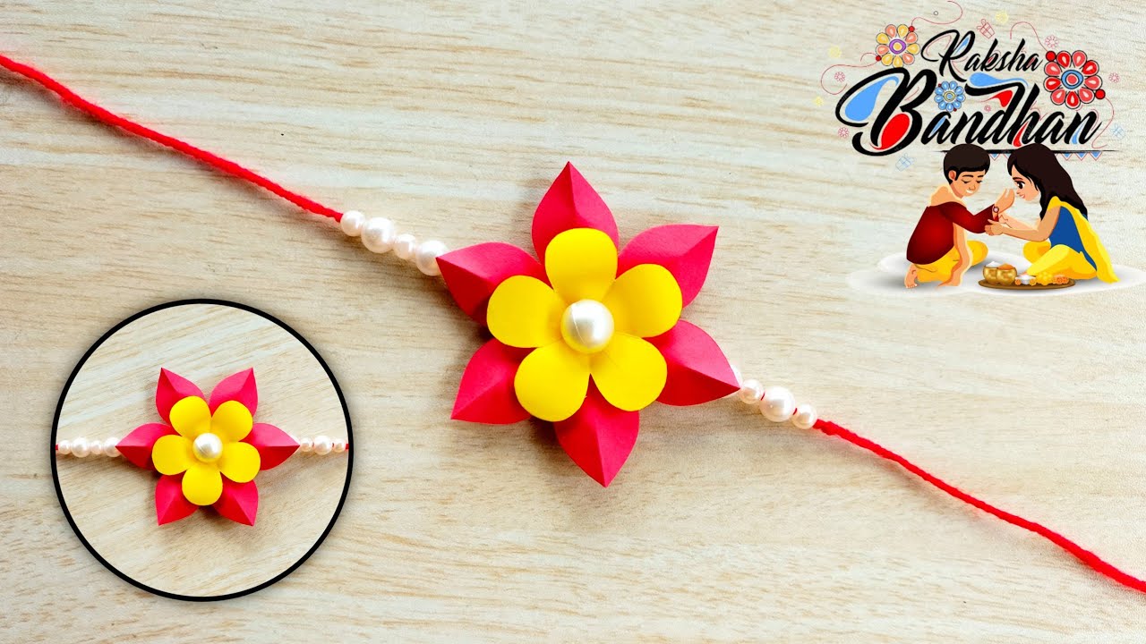 DIY Easy and Beautiful Rakhi making at home || How to make Rakhi || handmade rakhi easy