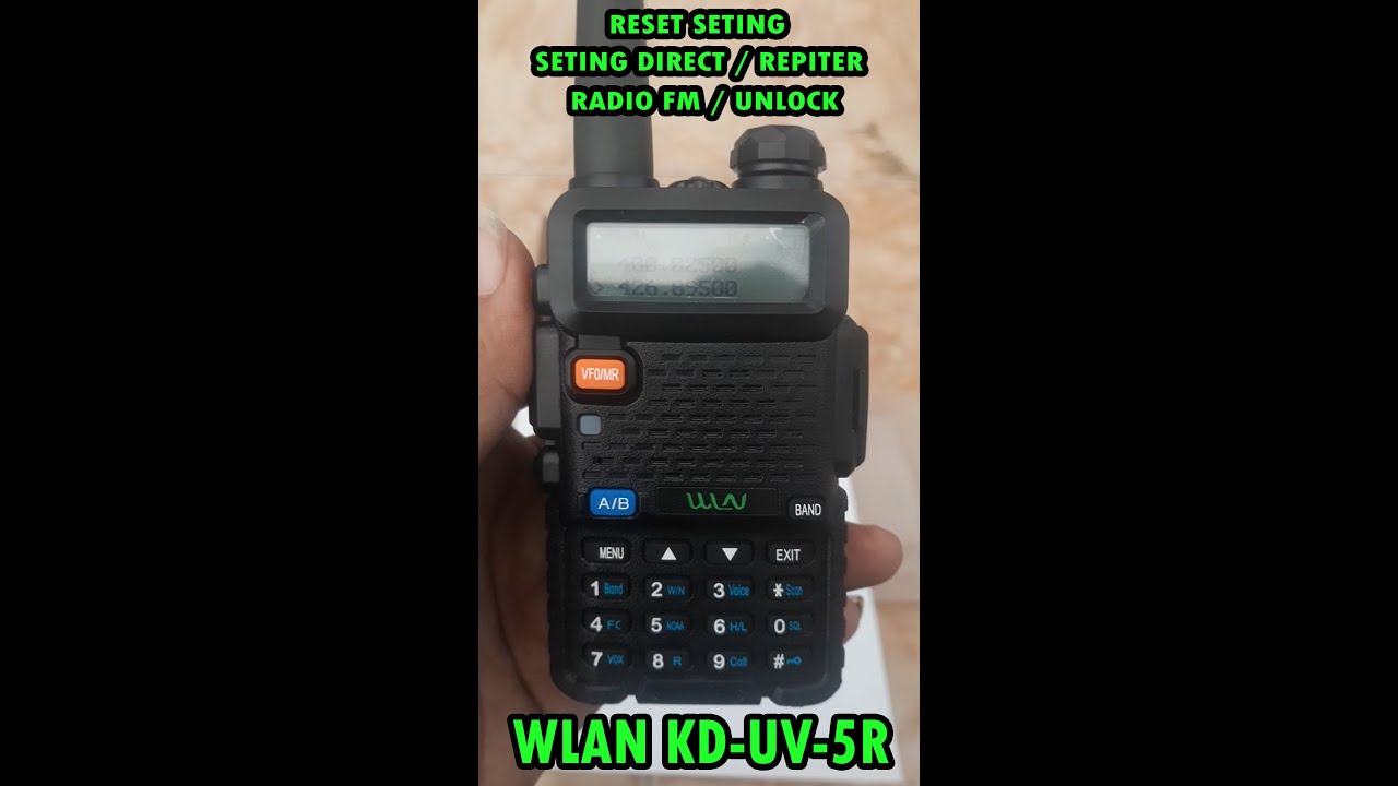 HT WLN KD-UV-5R,unboxing,reset seting,seting frekwensi,power high low, sql,radio fm,@hscounterplus