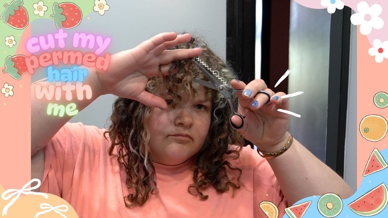 Cut My Permed Hair Into A Shag With Me