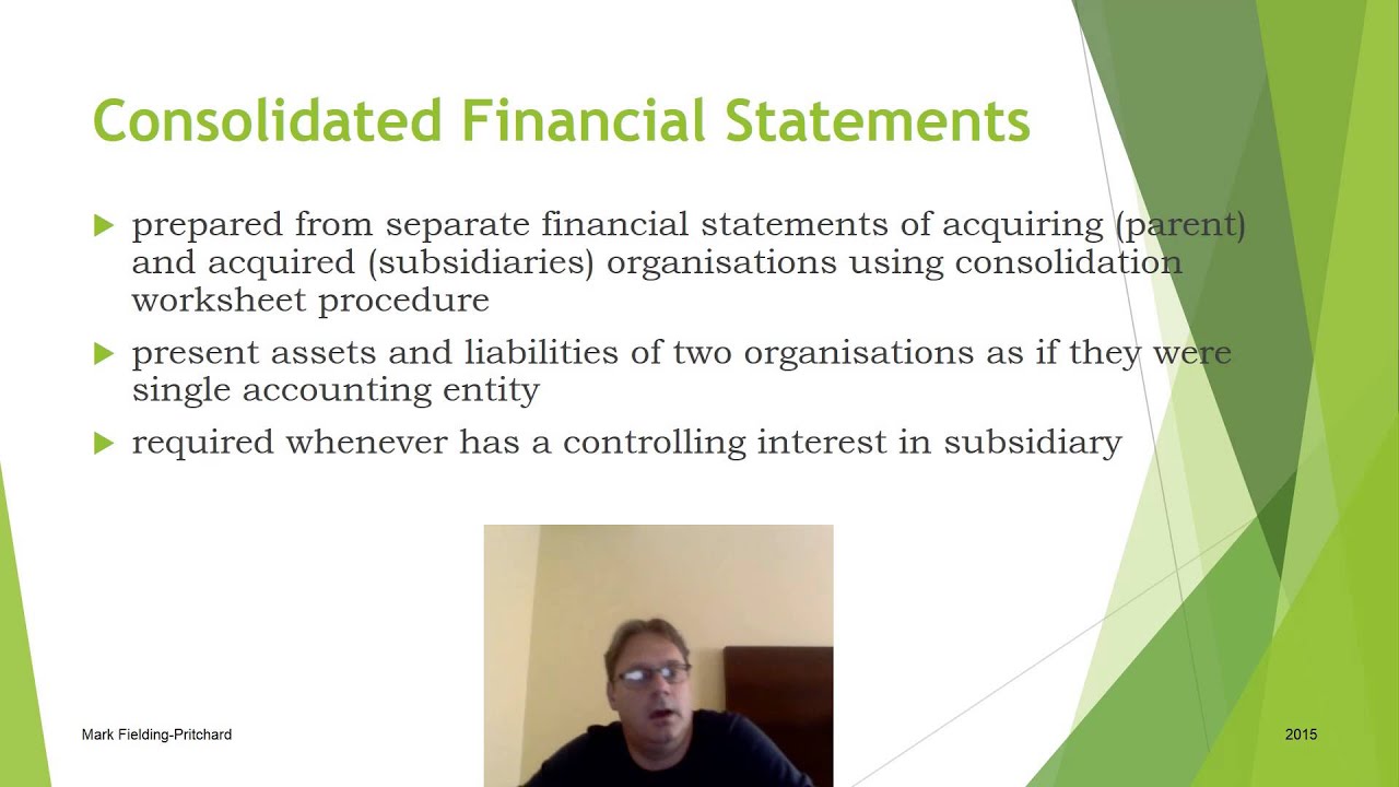 Consolidation Introduction for ACCA F7, P2 and IPSAS Cert (Part 1)