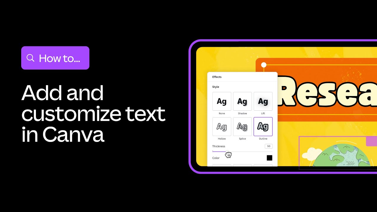 Add and Customize Text | Canva Design Skills for Students | Canva for Education