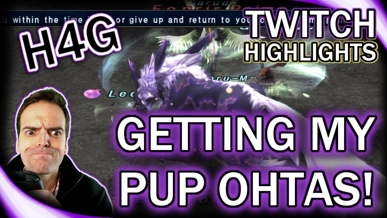 FFXI in 2017 - Getting my PUP Oboro Weapon! - Twitch Highlights