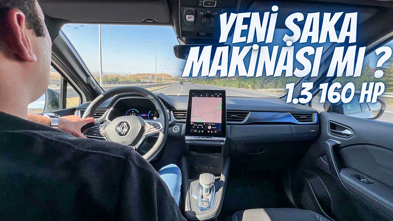 MAKYAJLI RENAULT CAPTUR SÜRÜŞ | 0-100 8.5 SN | 1.3 160 BG MİLD HYBRID