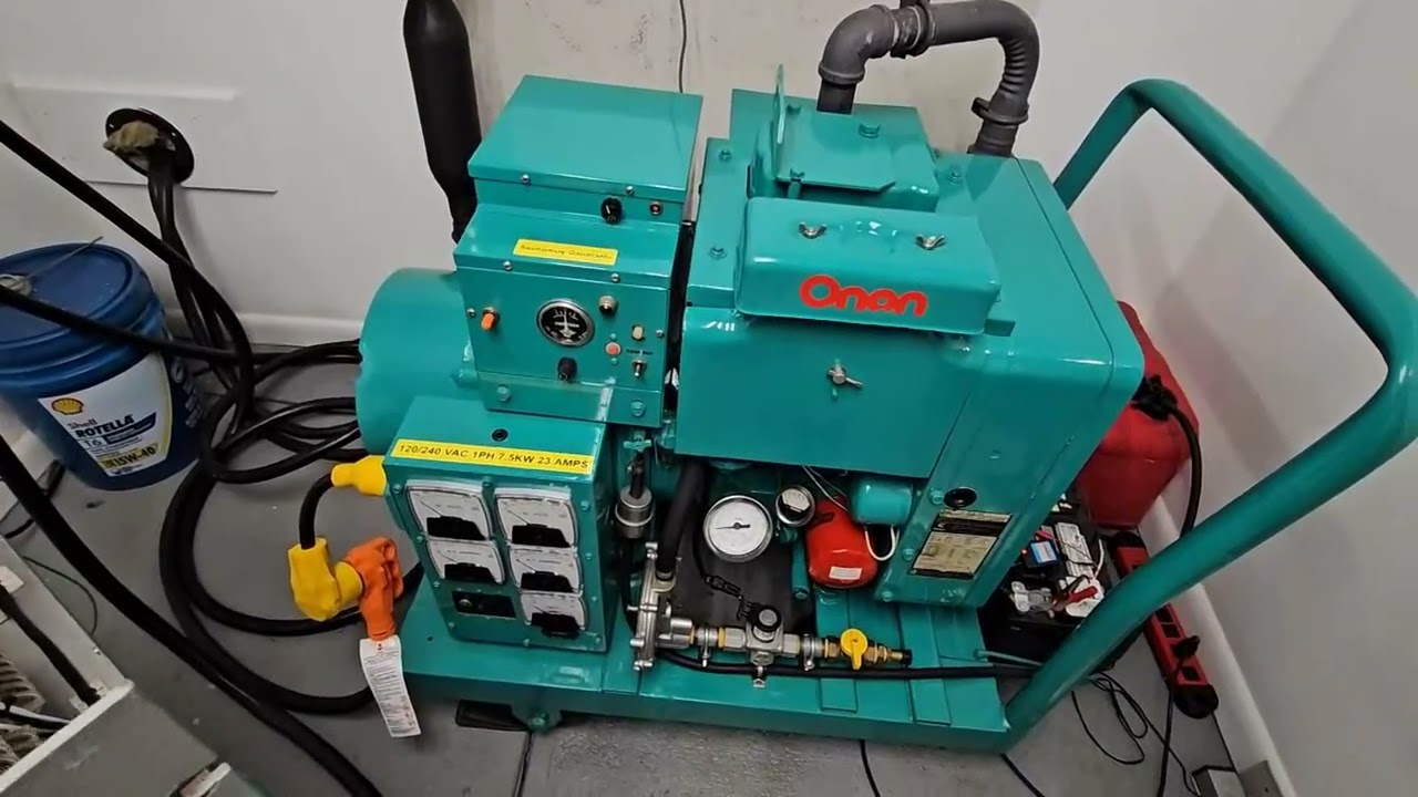 Load Bank Testing an Onan DJC and Onan JB using an Avtron SLS-10 Load Bank Simulator
