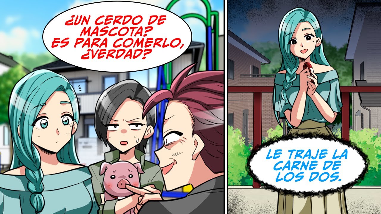 Cuando estaba paseándolo a mi cerdito de mascota en el parque, un señor se acercó [Doblaje Latino]