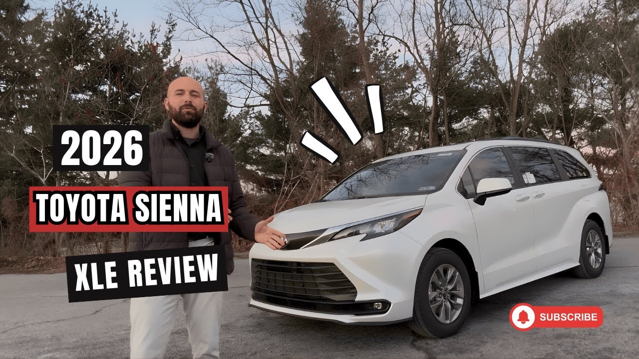 Обзор Toyota Sienna XLE 2026 года | Гибридная силовая установка, комфорт для всей семьи и полный ...