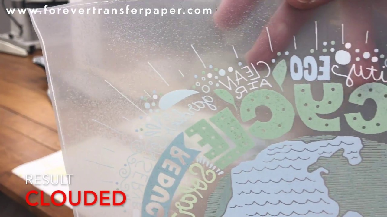 Troubleshoot: 'Clouding' with FOREVER Laser Dark (No Cut)