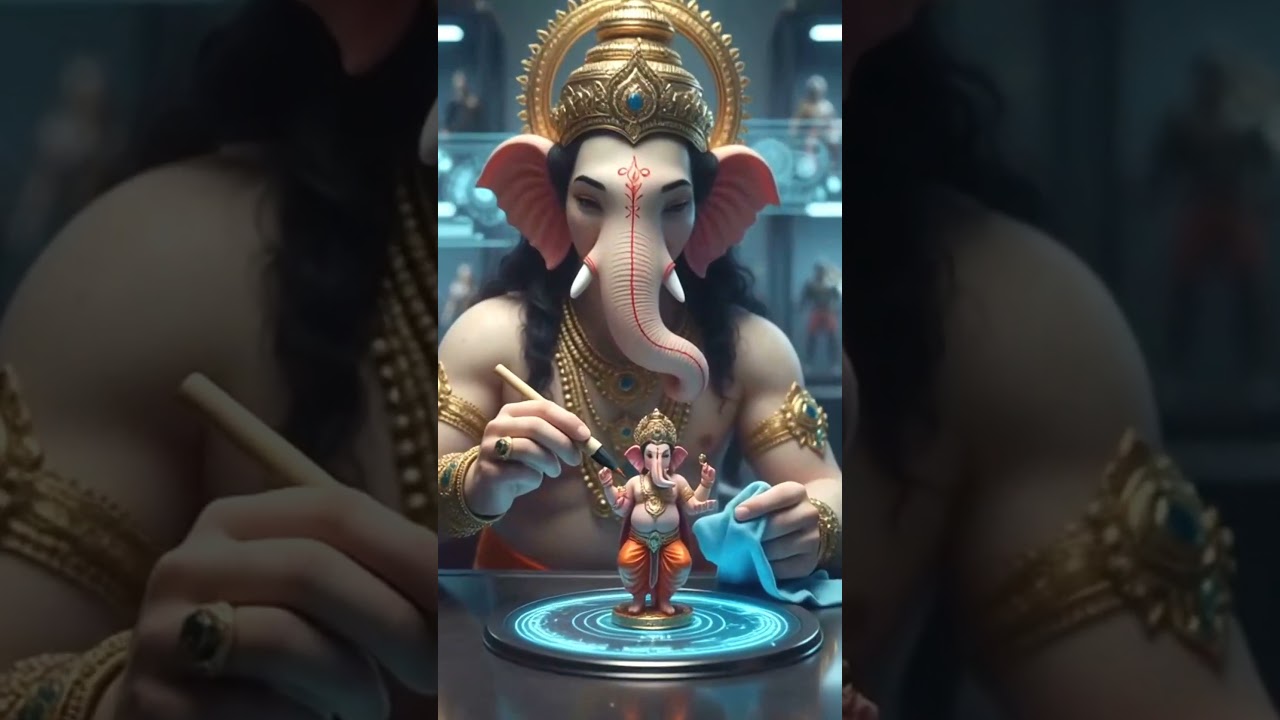 3D Ganesh Figurine Model | Ultra Realistic 3D Printed Ganpati Idol