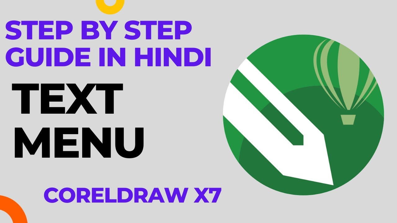 Text Menu option in Coreldraw in Hindi Step by Step Guide. #coreldraw #design #gyanplanetinstitute