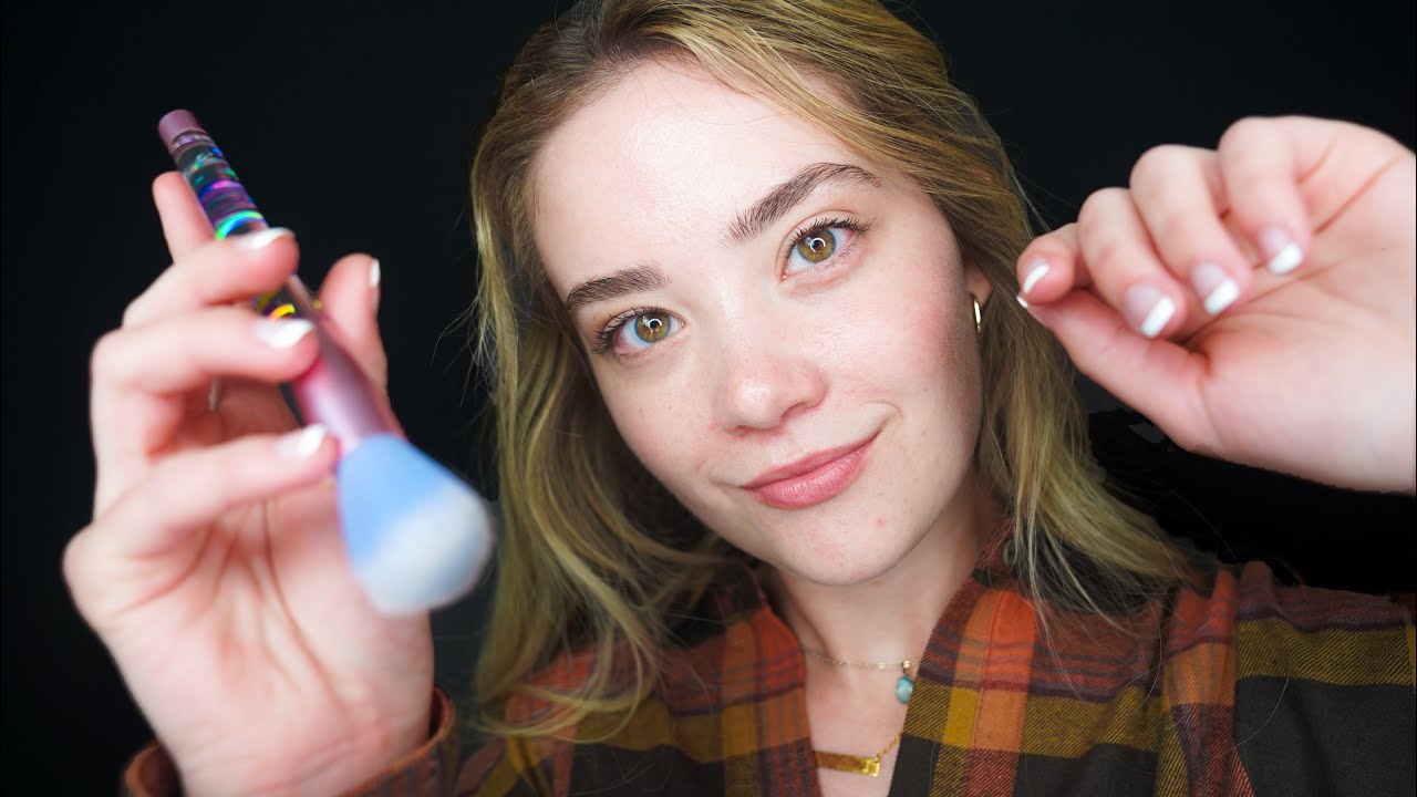 ASMR HYPNOTIZING Meditation For To Fall Asleep FAST! Face Brushing, Whispers, Face Touching