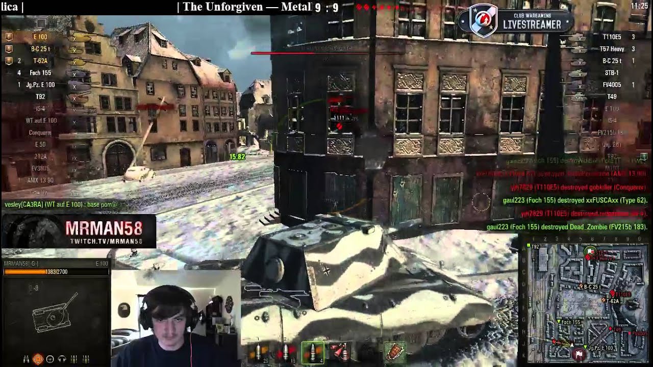 Kolobanovs and Bombardier in E100 with HE (Stream Highlight)