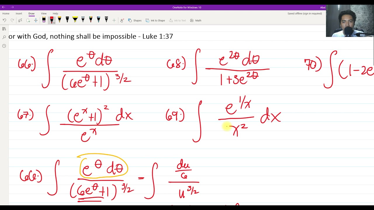 1001 Solved Integrals Part 9 - Engr. Yu Jei Abat