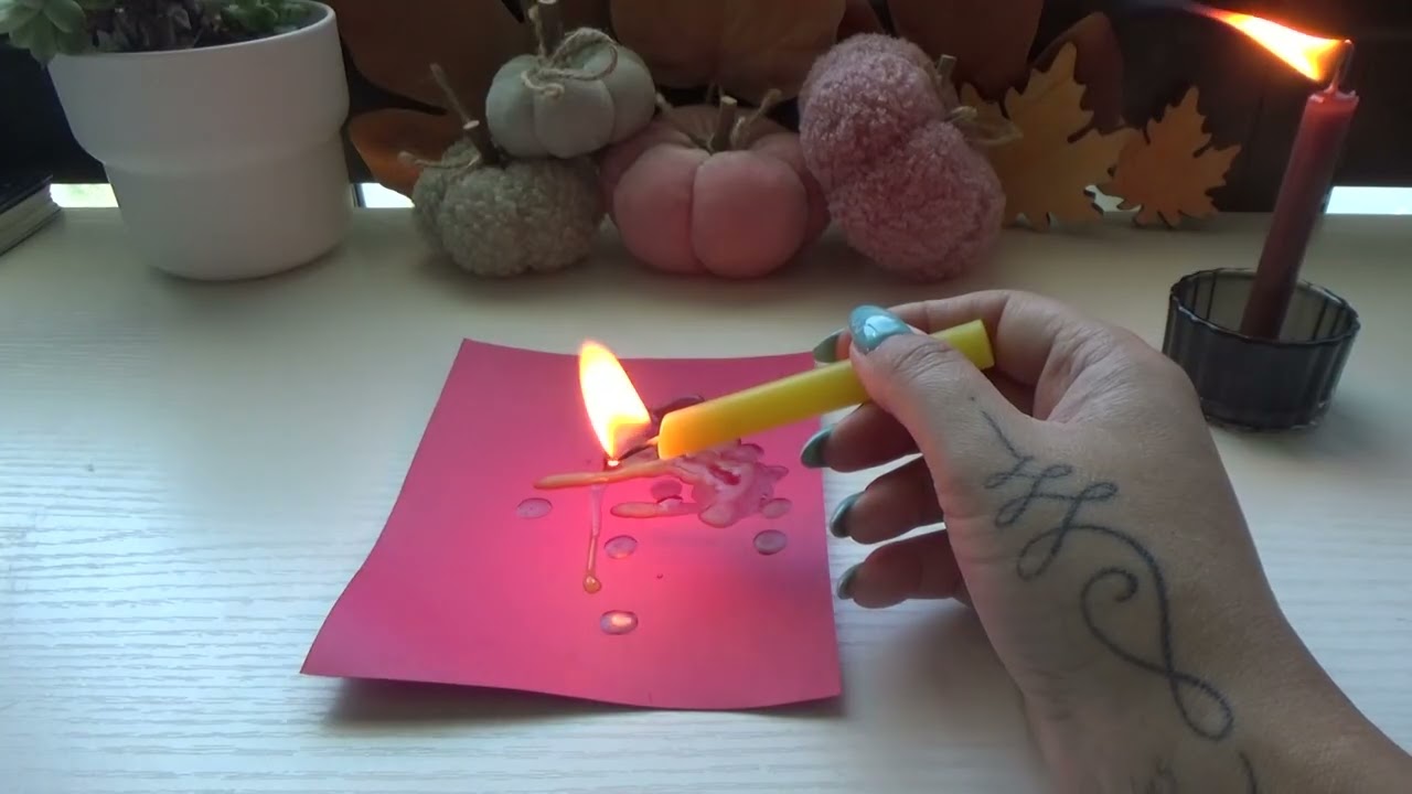 Your Message Of Today☝️🪔Candle on Paper Reading