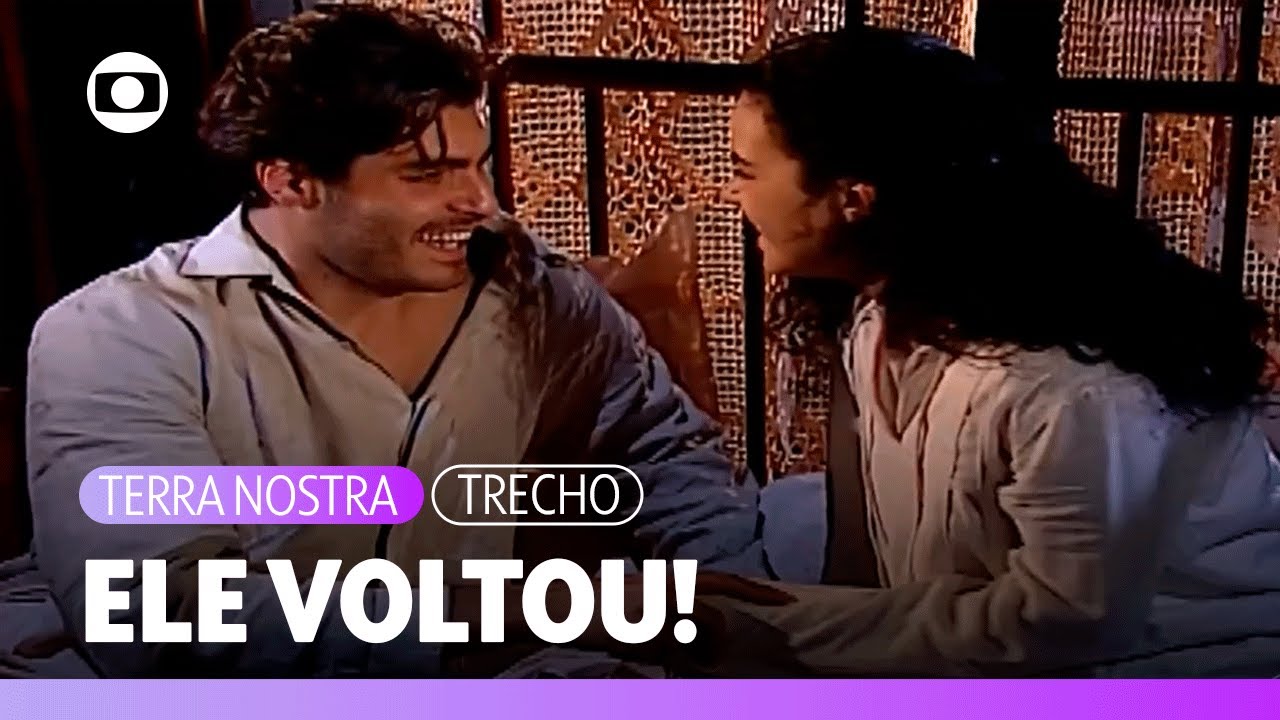 Giuliana e Matteo comemoram a volta de Juanito. | Terra Nostra | TV Globo