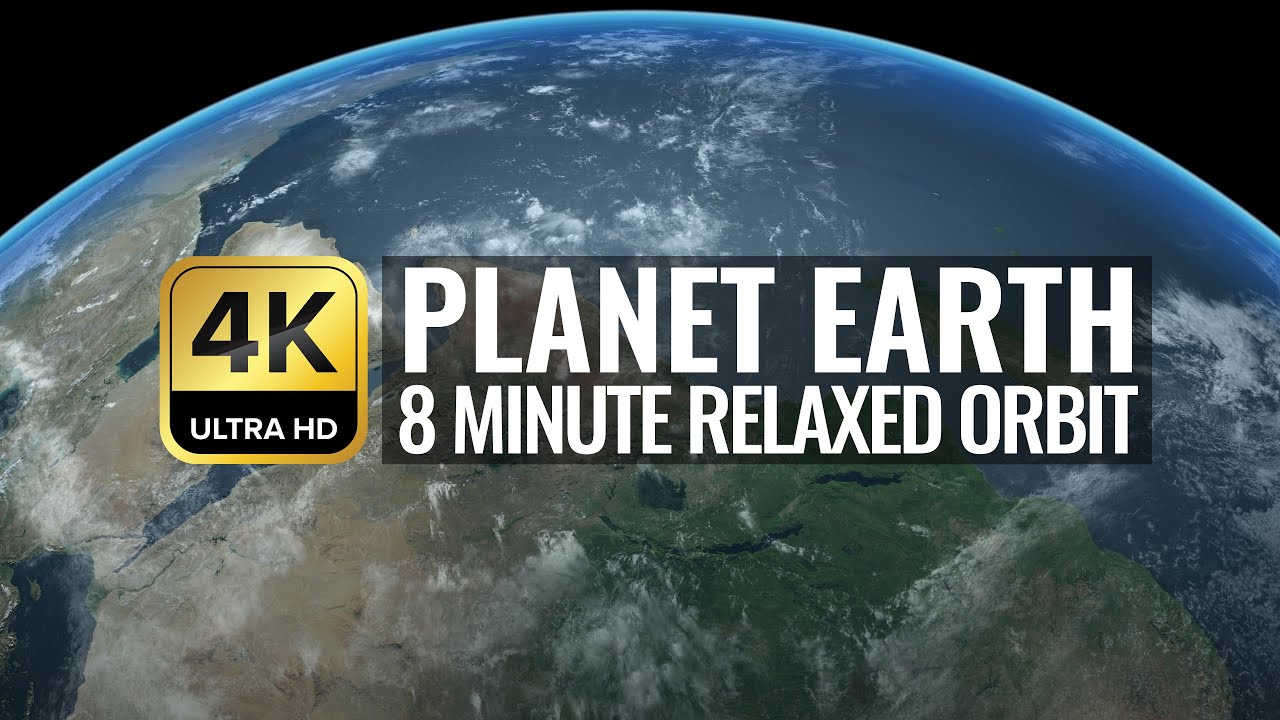 Planet Earth 8 Minutes 4K ULTRA HD - Relaxing View from Space
