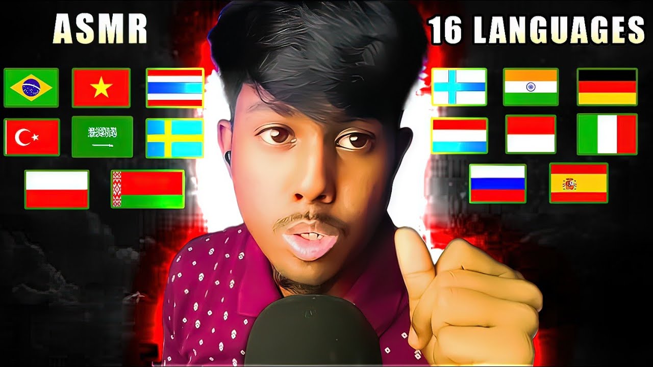 ASMR Saying (Star, Dark, Light) In 16 Different Languages!