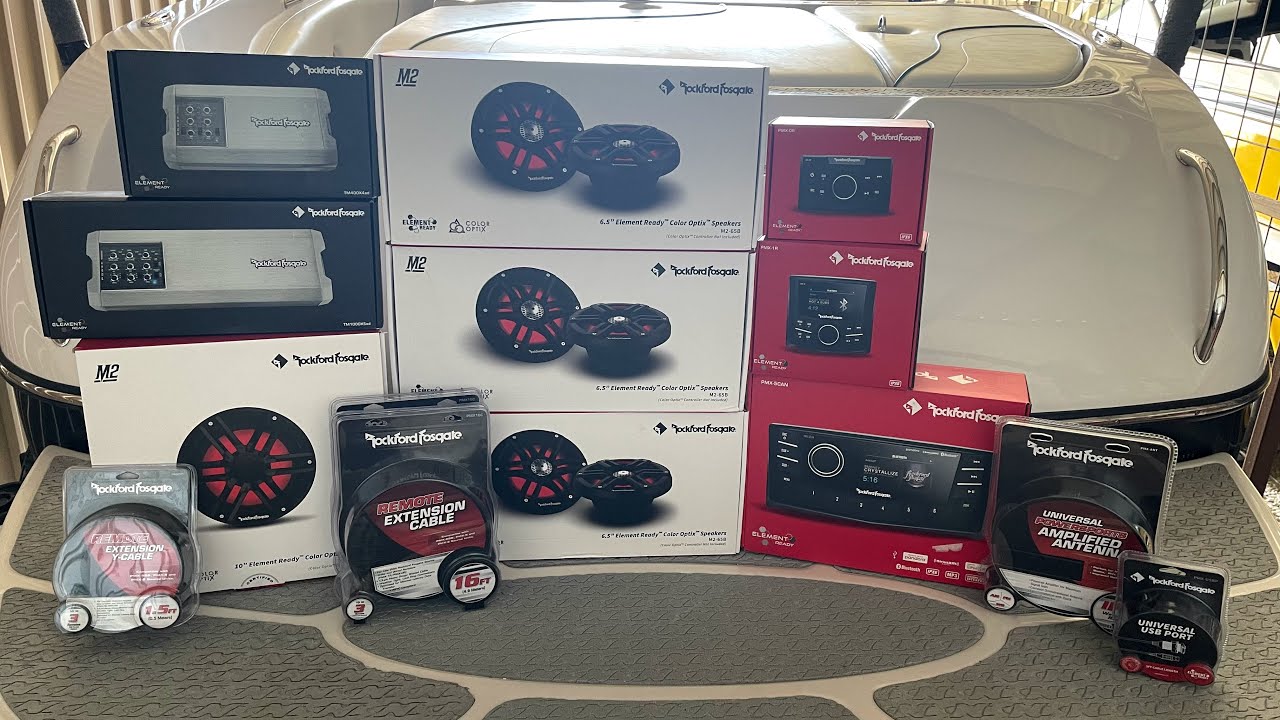 Rockford Fosgate Audio System in an Air Nautique 226