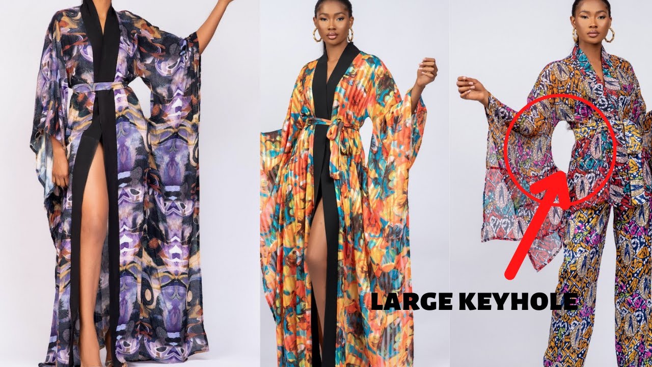 HOW TO MAKE A MAXI KIMONO WITH KEYHOLE/SIDE-HOLE | EASY SUMMER WEAR | 👍BEGINNER FRIENDLY TUTORIAL