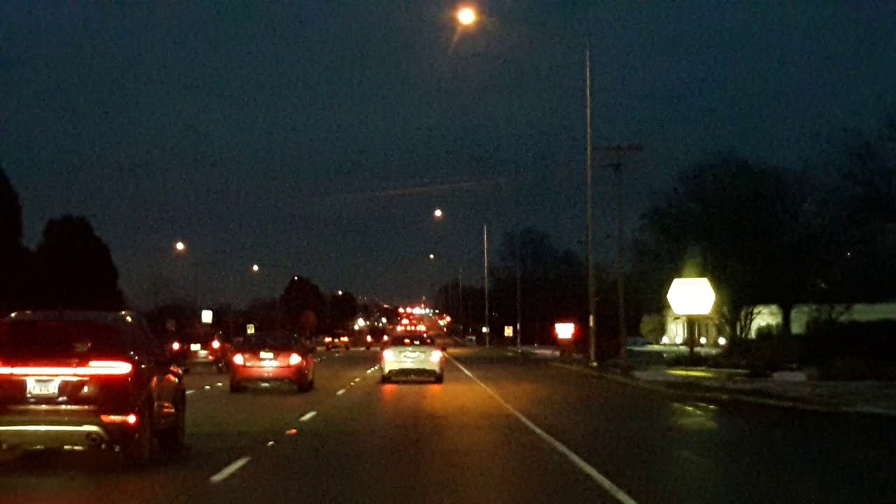 Illinois Route 64 East - Night Drive