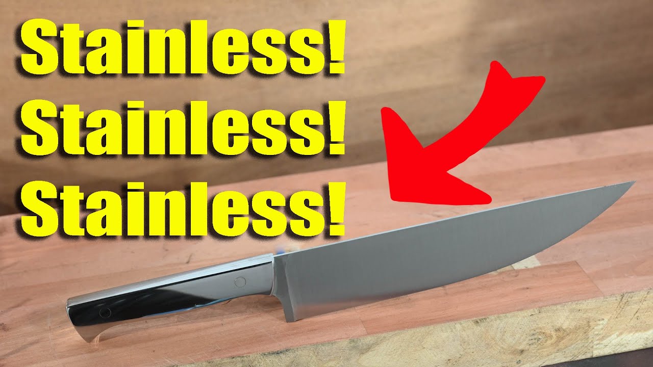 Making an All-Stainless Chef's Knife (Not Just The Blade!)