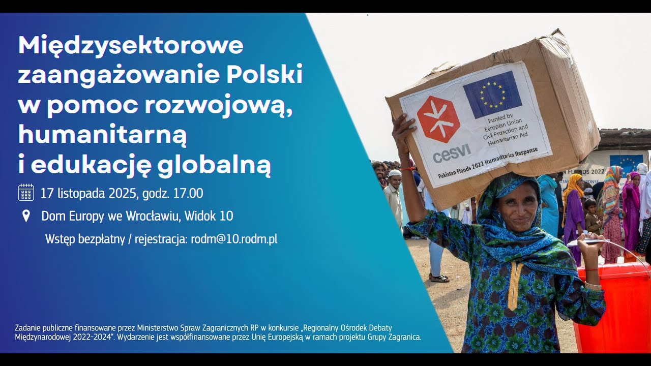 Debata | Międzysektorowe zaangażowanie Polski w pomoc rozwojową, humanitarną i edukację globalną