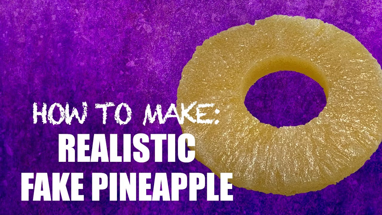 Making silicone moulds and cast fake resin food props like Pineapple Rings