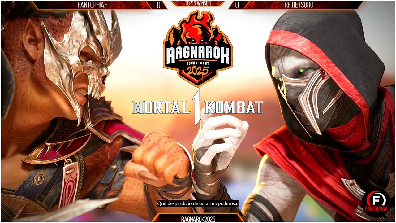 &iexcl;FANTOPHIA (Shao) vs RETSURO (Ermac)! | 🔥RAGNAROK 2025🔥 | MK1 | PRESENCIAL