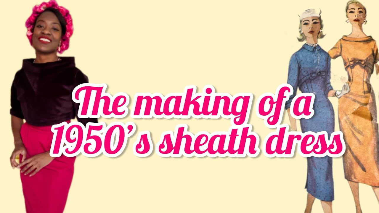 Sewing a 1950s sheath dress| simplicity 1773