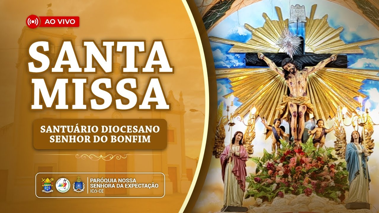 Santa missa no Santuário Senhor do Bomfim.