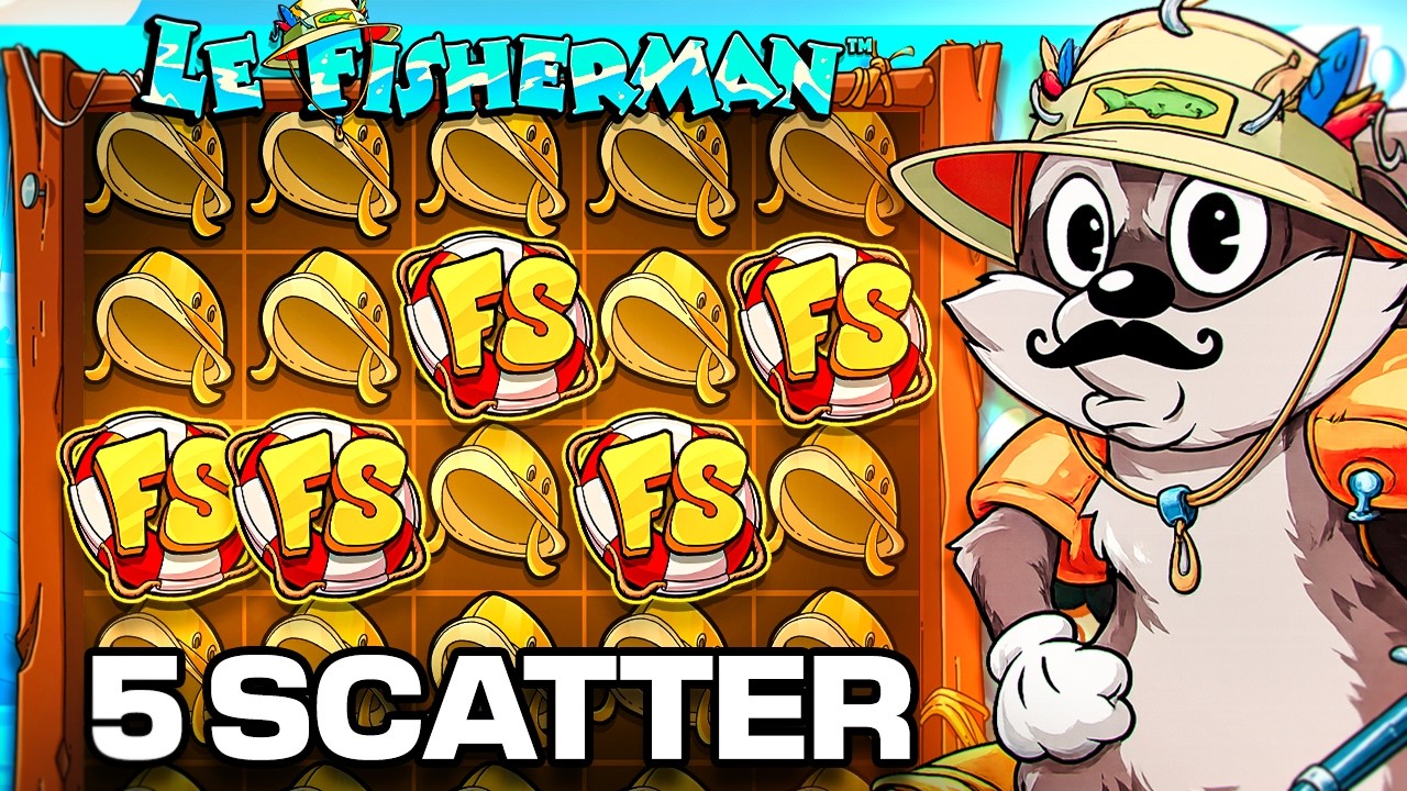 AFTER 10,000 SPINS I FINALLY HIT THE 5 SCATTER ON LE FISHERMAN! (BIG Le Fisherman Win)