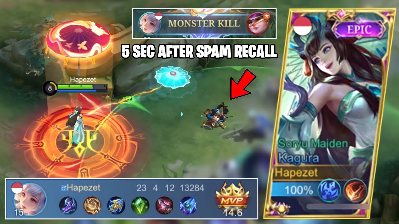 Begini Jadinya Kalau Harley Berani Recall2 di Depan Kagura | Mobile Legends