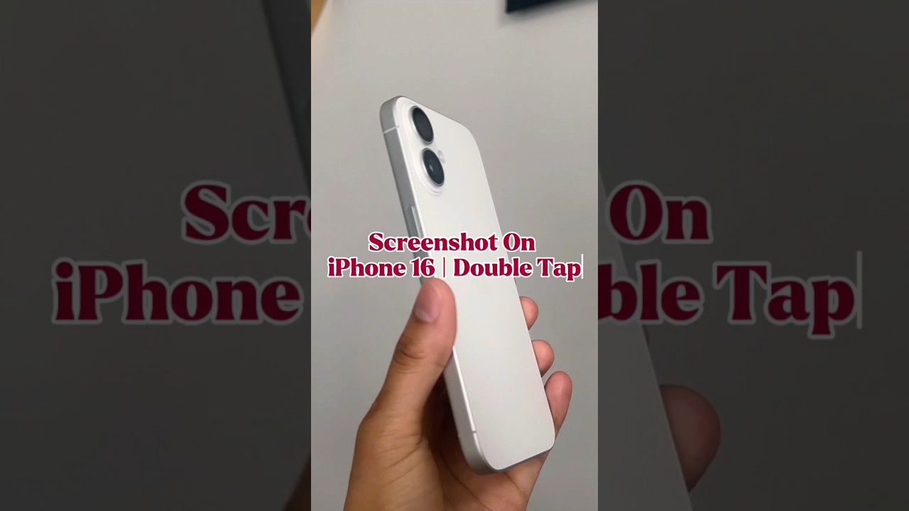 Гениальный способ сделать скриншот на iPhone 16 | Двойное касание✨️ #tech #apple #fyp #tricks #tips
