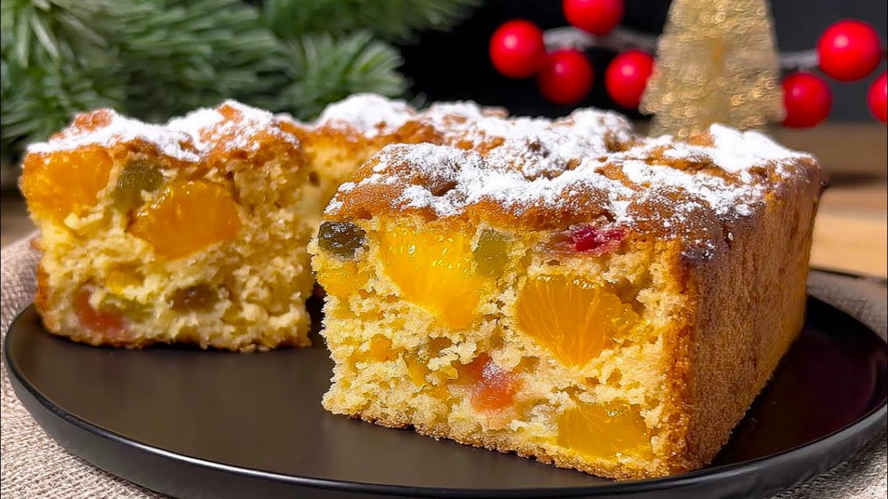 Новогодний апельсиновый пирог для праздничного стола! Аромат сводит с ума! 🎄🍊
