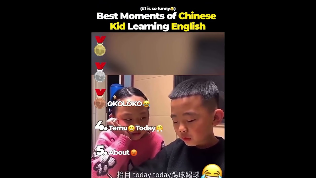 Ranking Funniest Chinese Kid Learning English😂| 