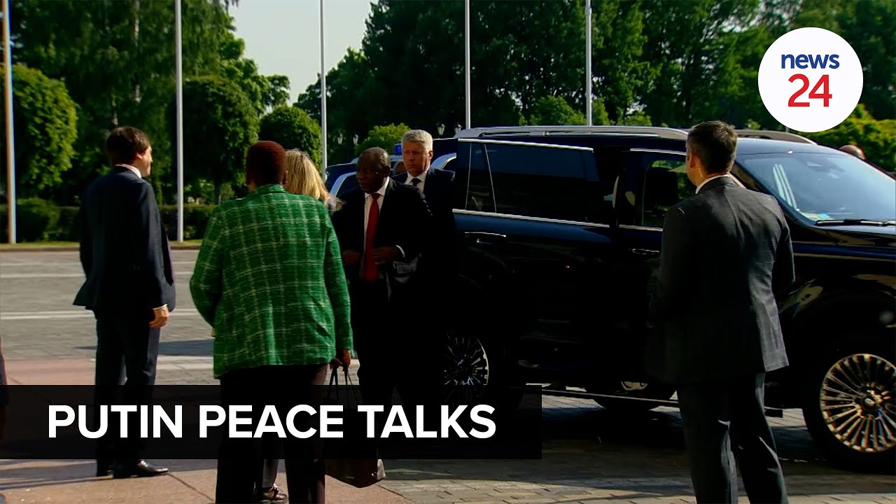 WATCH | President Ramaphosa arrives at Russia's National Congress Palace for peace talks with Putin