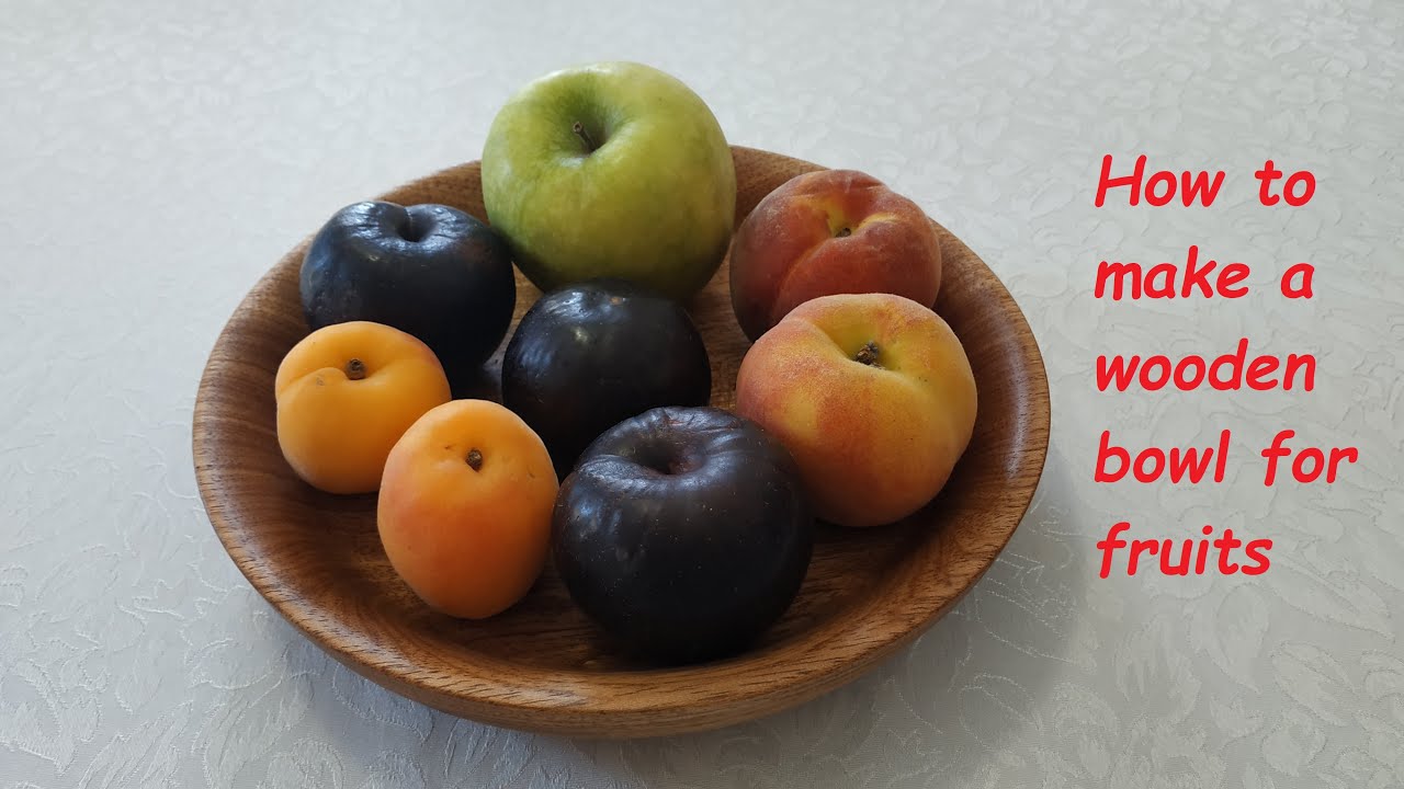 Woodturning wooden bowl for fruits. Κατασκευή ξύλινου μπολ στον ξυλότορνο.