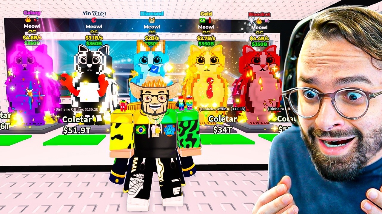 😱 PEGUEI TODOS os NOVOS GATOS OG LEND&Aacute;RIOS do BRAINROT ANTES DE TODO MUNDO! 🧠🐱🔥