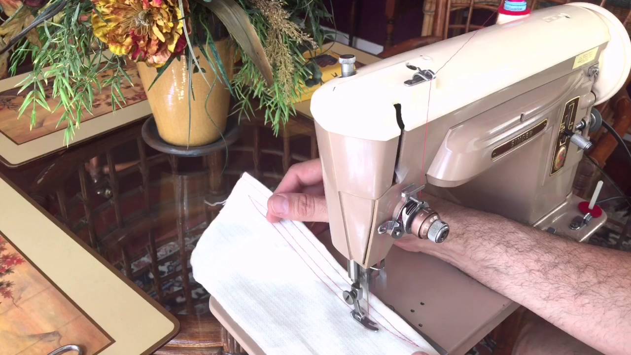 Singer 404 Sewing Machine Restored ALL METAL Rotary Hook Slant Shank