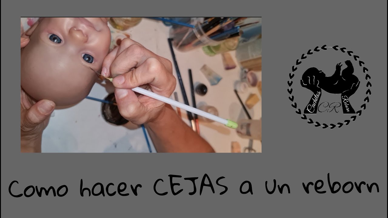Como hacer cejas a un bebé reborn.