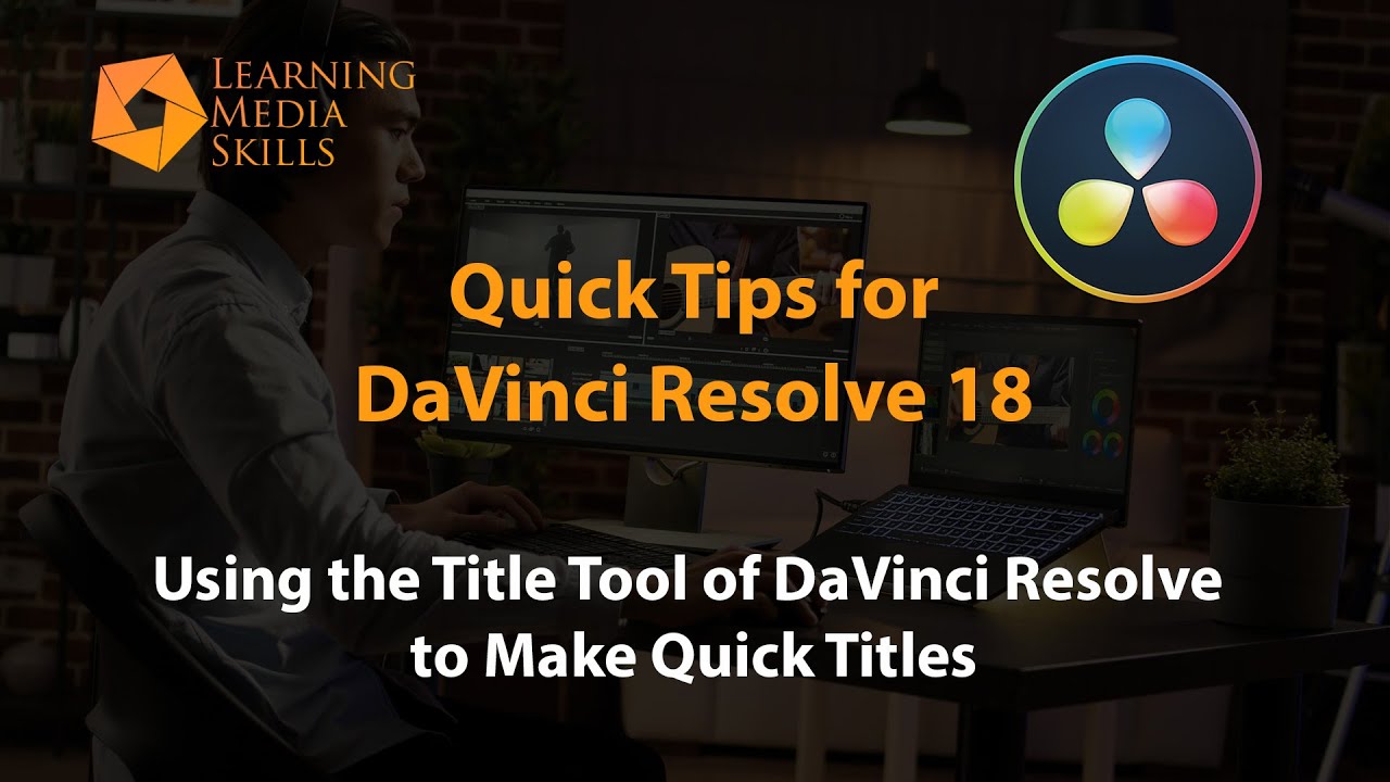 How to use the Basic Title Tool of DaVinci Resolve