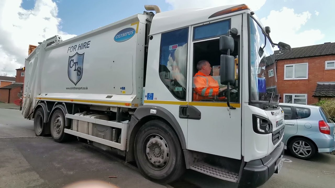 Dennis Elite 6 Refuse Truck On Mixed ￼Recycling, YBZ