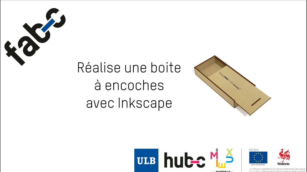 Réalise une boite à encoches avec Inkscape