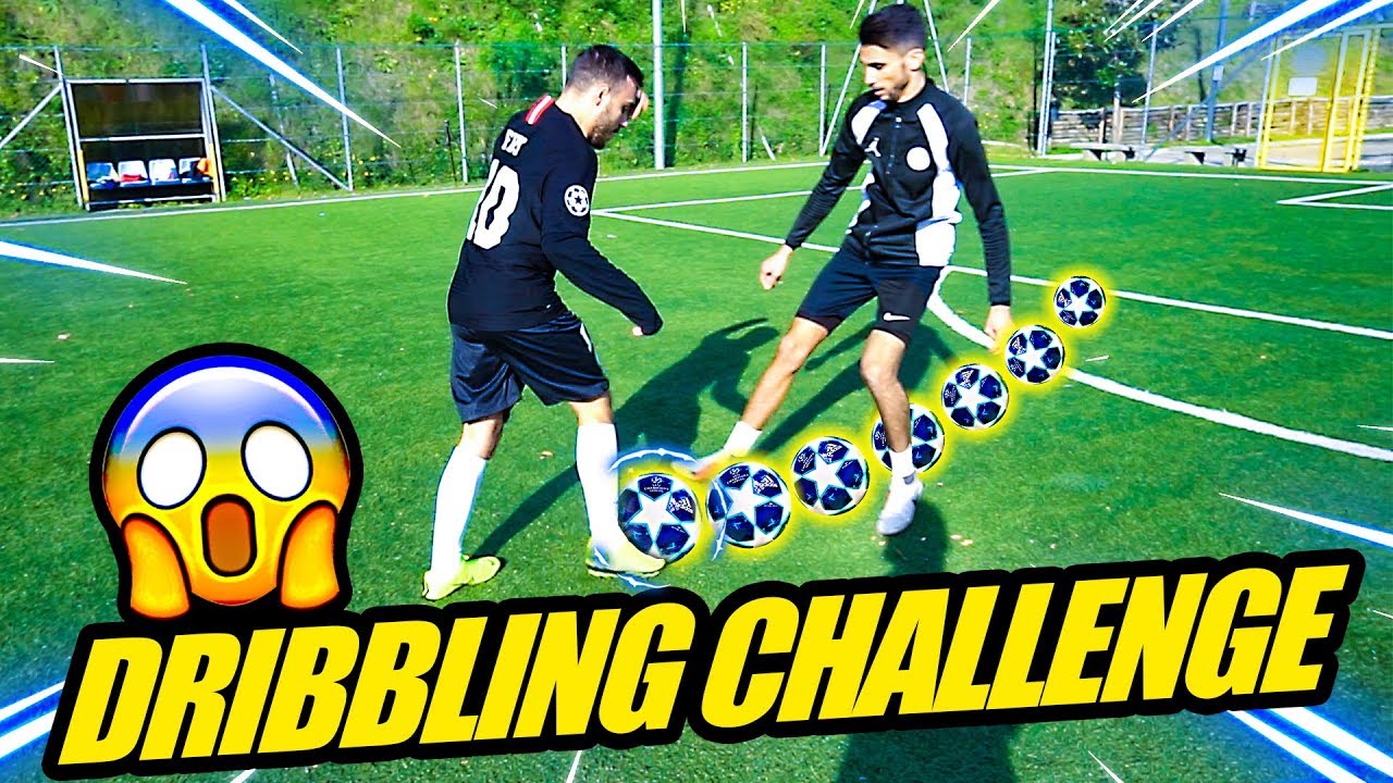 DRIBBLING SKILLS FOOTBALL CHALLENGE! w/Ohm, Footwork & Enry Lazza
