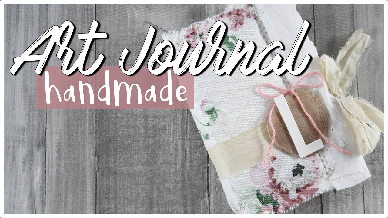 Álbum con TELA y COSIDOS para ART JOURNAL + KIT