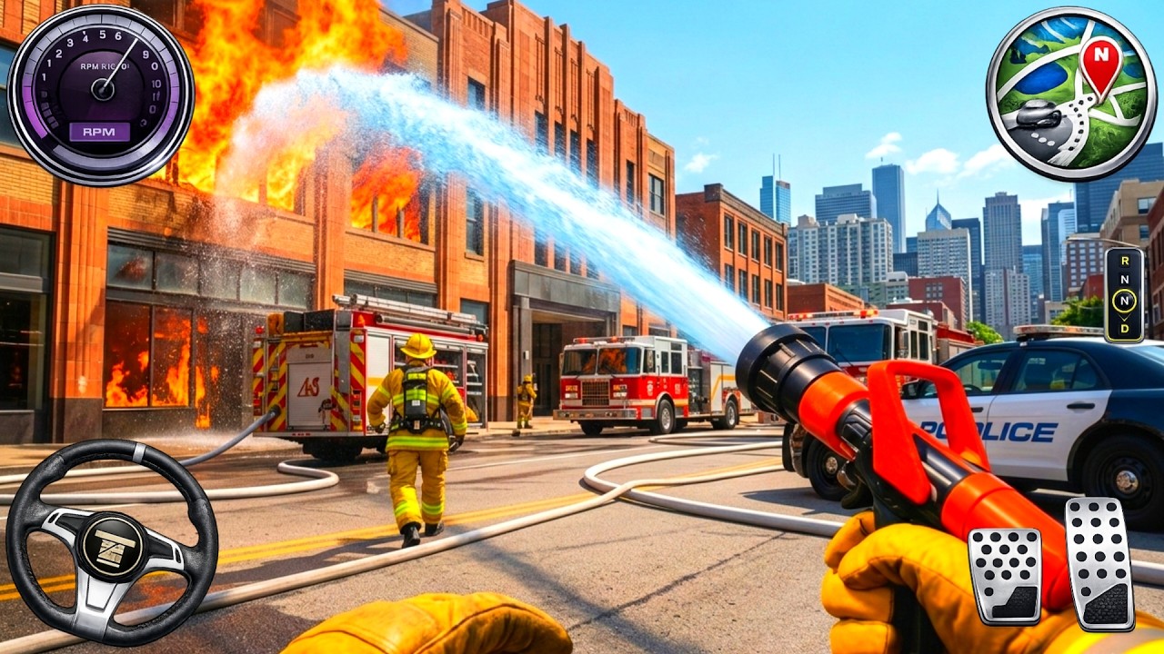 I'm Fireman - New Fire Fighting Fireman's Daily Job - Android GamePlay