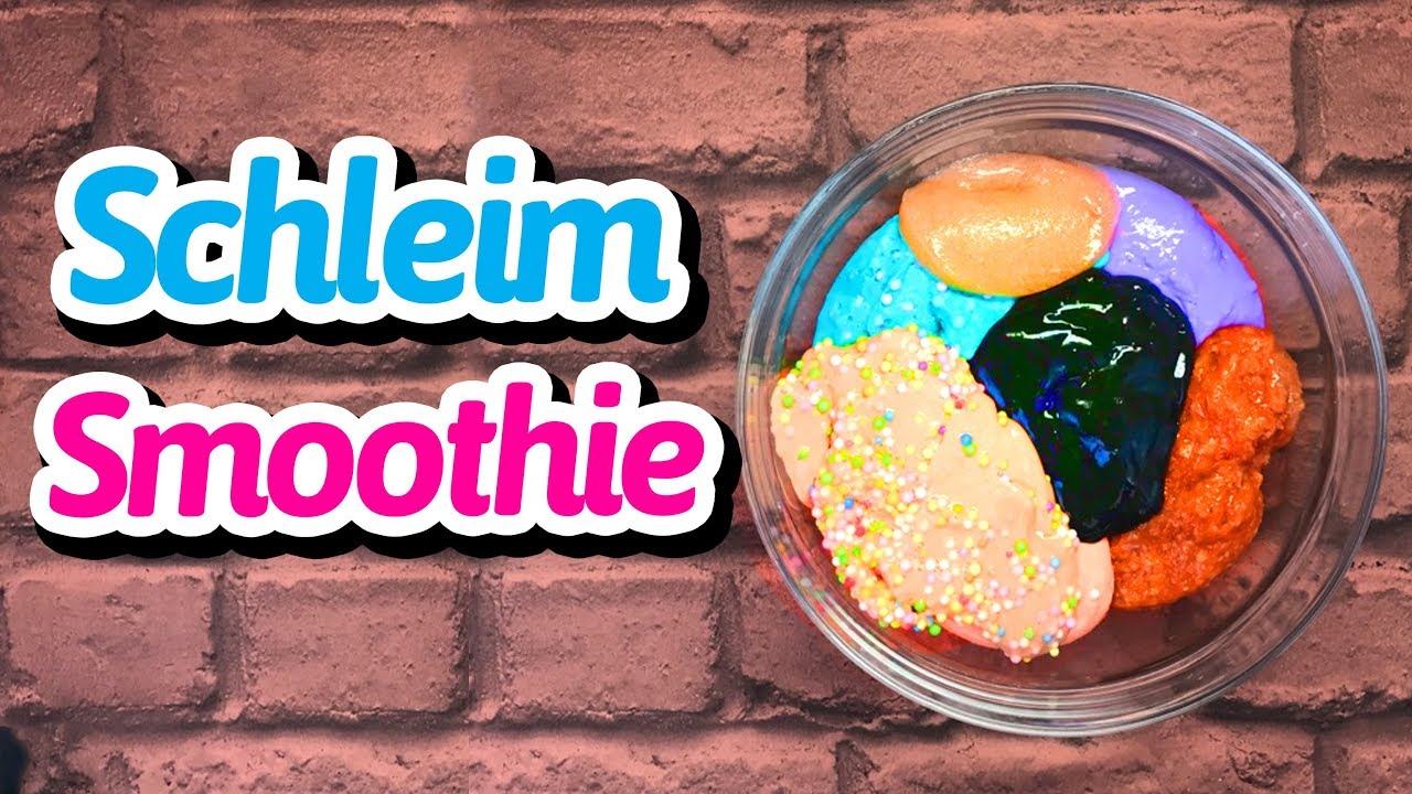 SCHLEIM SMOOTHIE deutsch - ich mische alle meine Slime - Schleim Misch Video