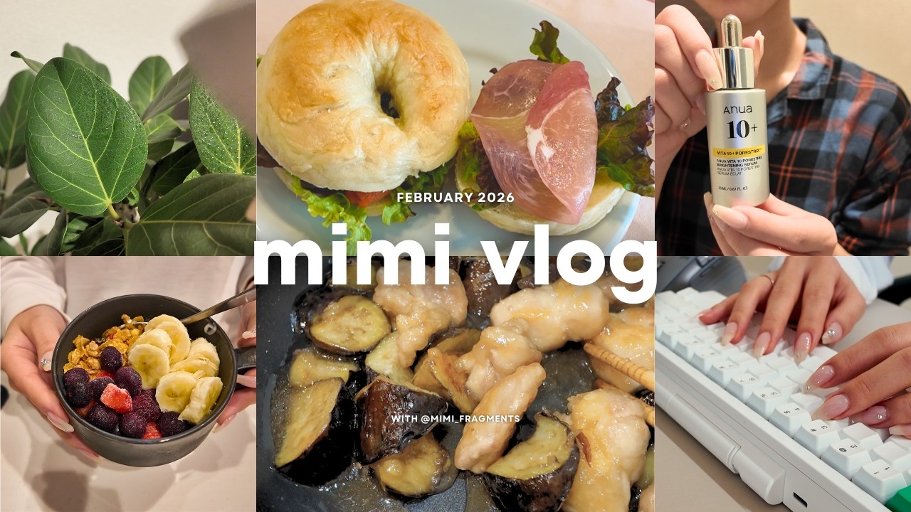 vlog 》忙しい日も充実したい社会人の自炊記録🥯🌿｜おうちで簡単ベーグル作り｜週末リセット掃除🧼｜丁寧に過ごす朝時間🌞