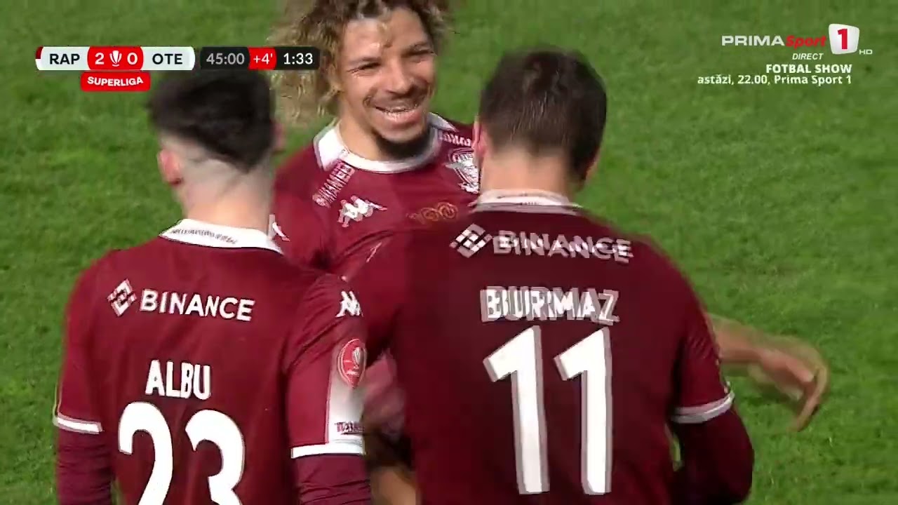 REZUMAT: Rapid - Oţelul 2-1. Victorie cu emoţii pe final