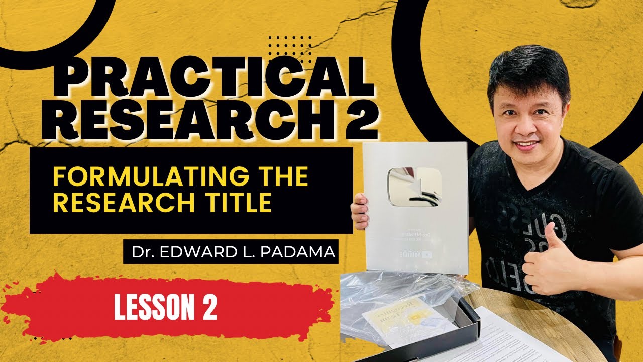 FORMULATING THE RESEARCH TITLE